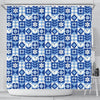 Swedish Pattern Print Bathroom Shower Curtain-grizzshop