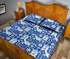 Swedish Pattern Print Bed Set Quilt-grizzshop