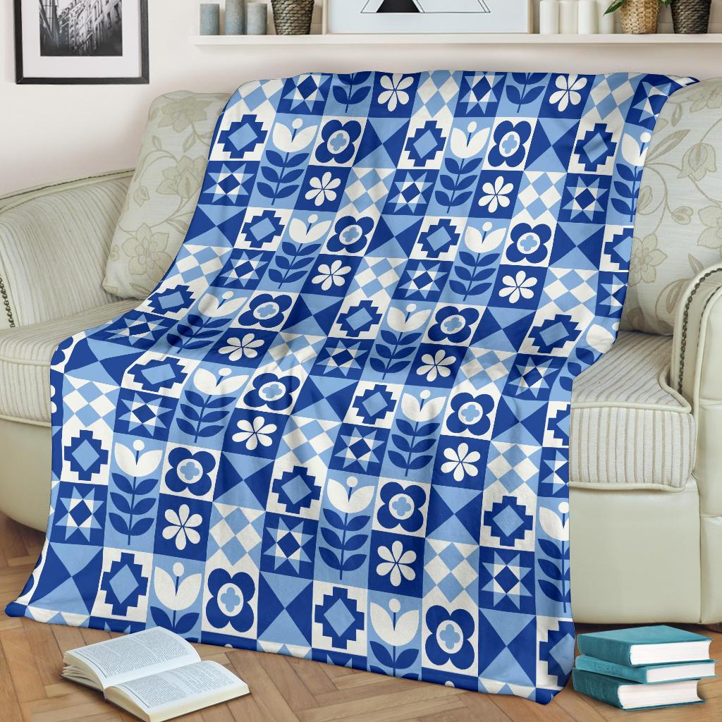 Swedish Pattern Print Blanket-grizzshop