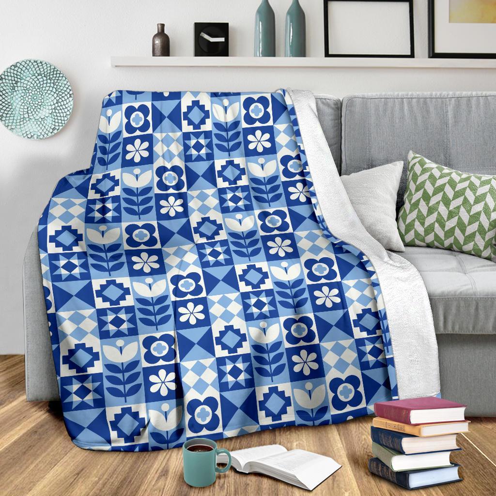 Swedish Pattern Print Blanket-grizzshop