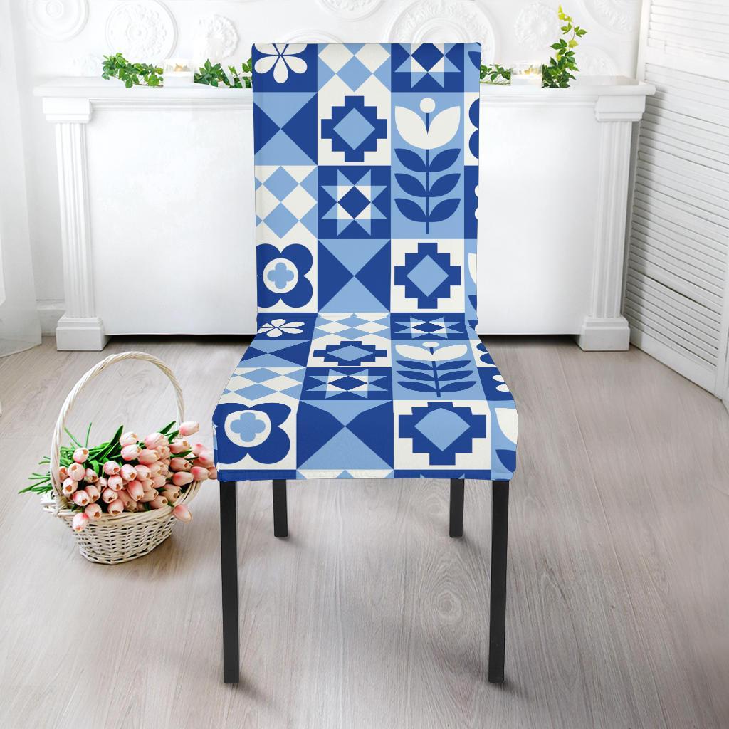 Swedish Pattern Print Chair Cover-grizzshop