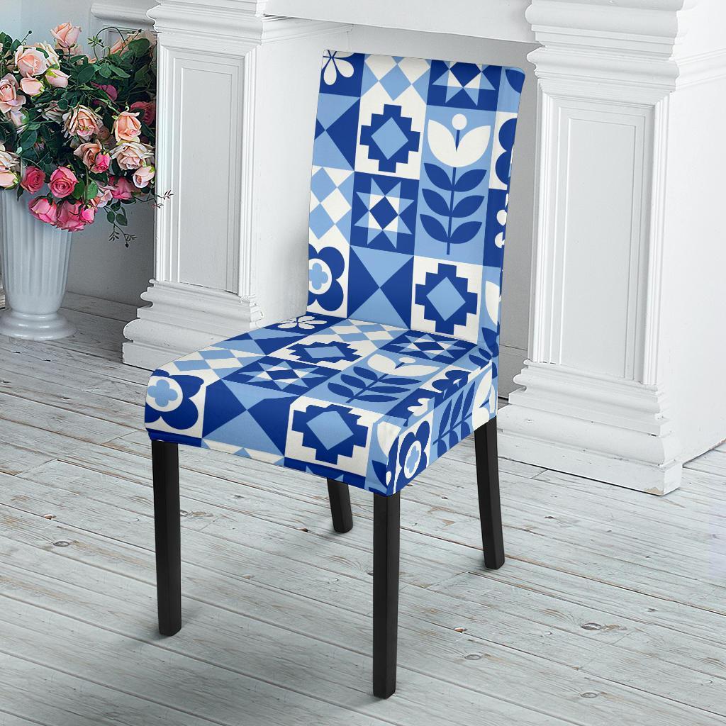 Swedish Pattern Print Chair Cover-grizzshop