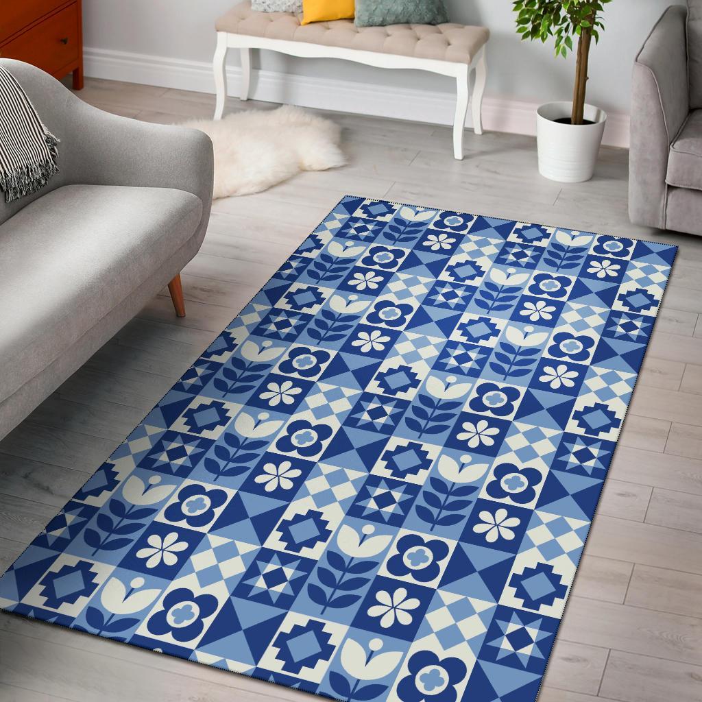 Swedish Pattern Print Floor Mat-grizzshop