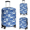 Swedish Pattern Print Luggage Cover Protector-grizzshop