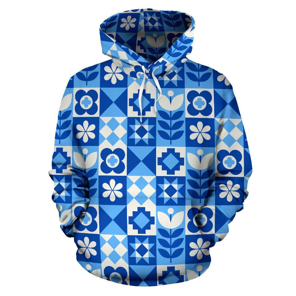 Swedish Pattern Print Men Women Pullover Hoodie-grizzshop