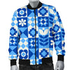 Swedish Pattern Print Men's Bomber Jacket-grizzshop