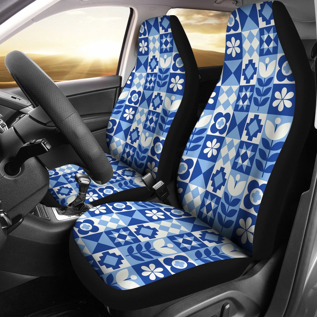 Swedish Pattern Print Universal Fit Car Seat Covers-grizzshop