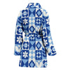 Swedish Pattern Print Women Long Robe-grizzshop