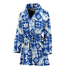 Swedish Pattern Print Women Long Robe-grizzshop