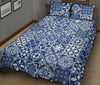 Swedish Print Pattern Bed Set Quilt-grizzshop