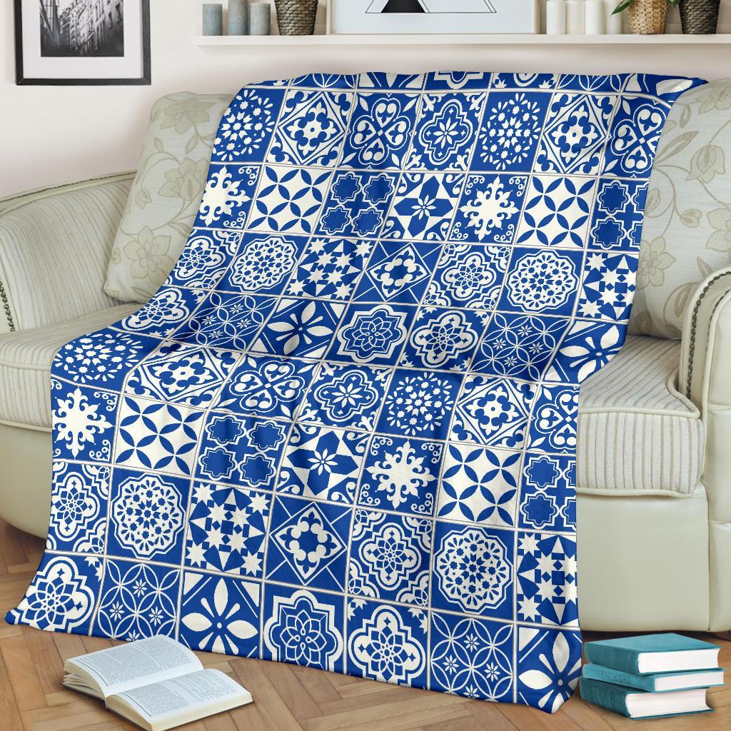 Swedish Print Pattern Blanket-grizzshop