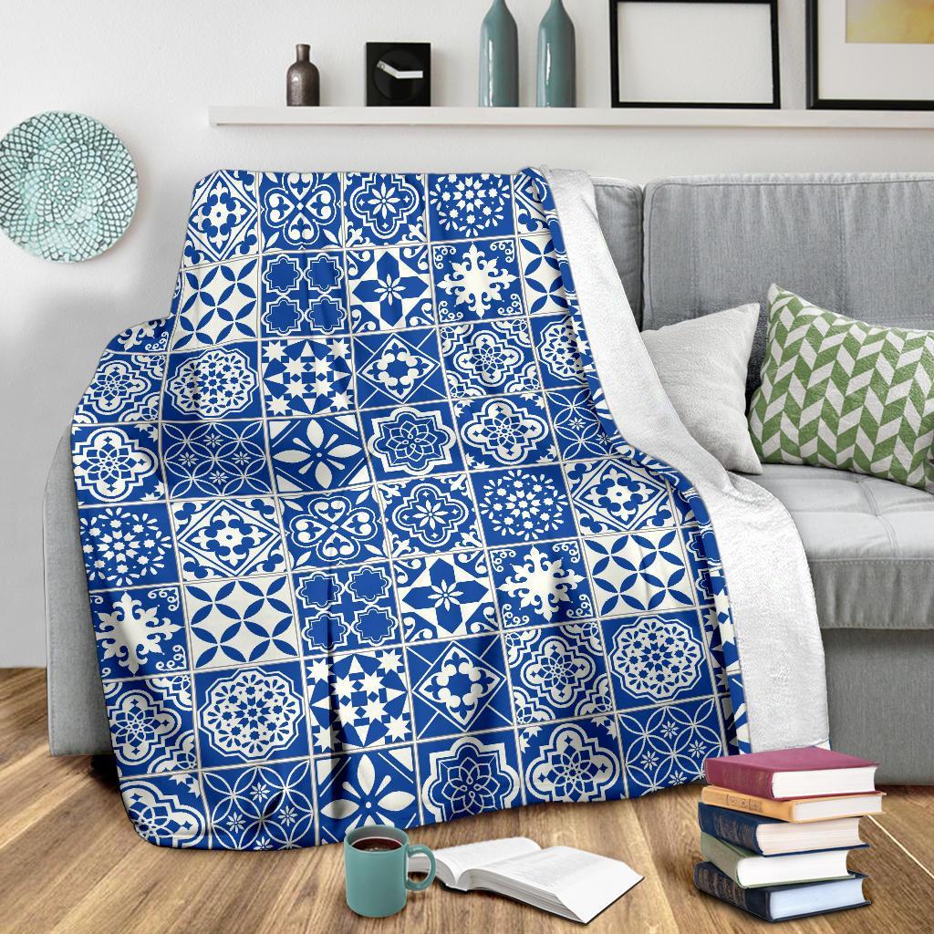 Swedish Print Pattern Blanket-grizzshop