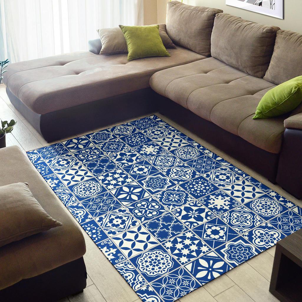 Swedish Print Pattern Floor Mat-grizzshop