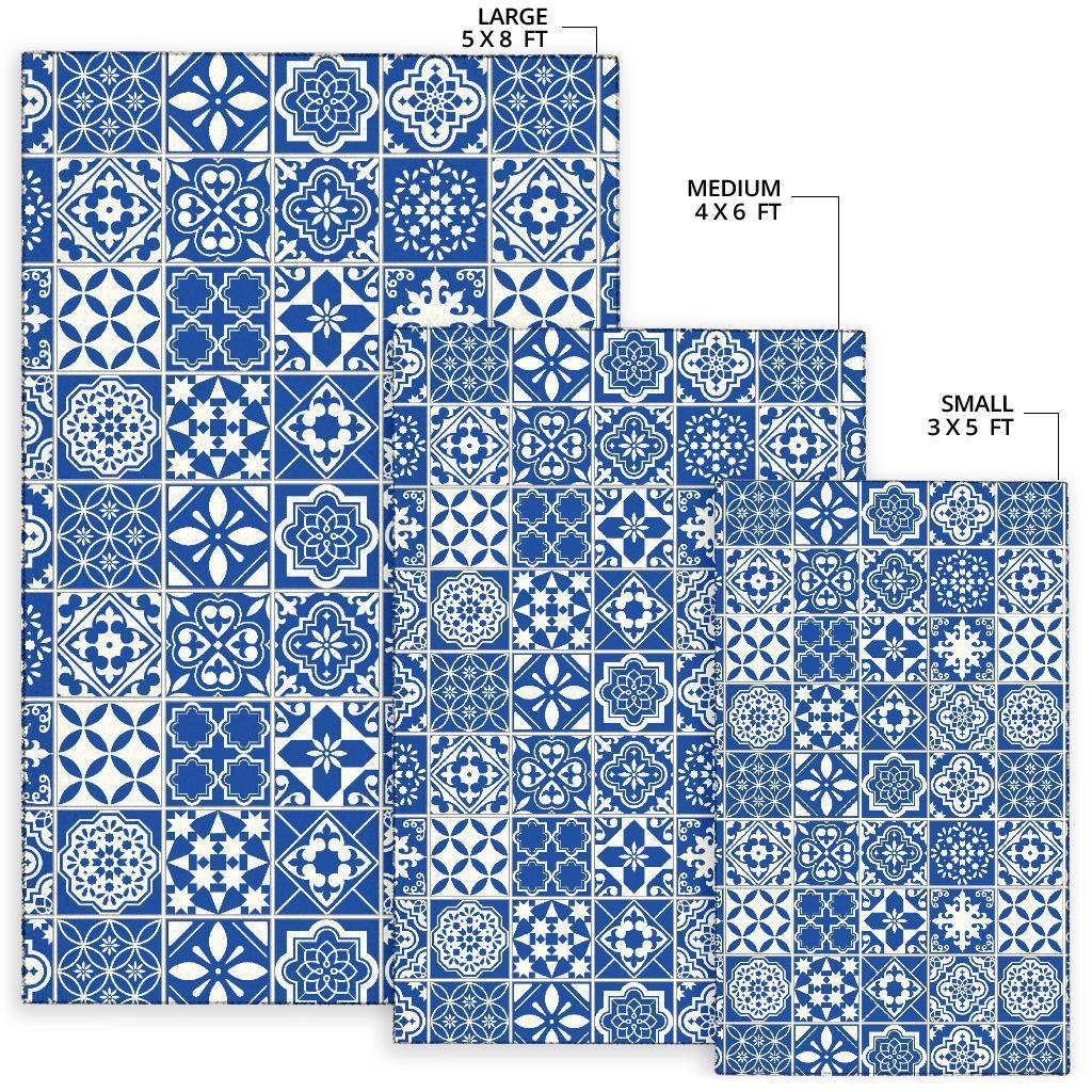 Swedish Print Pattern Floor Mat-grizzshop