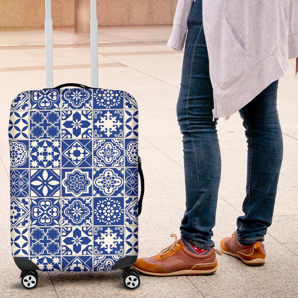 Swedish Print Pattern Luggage Cover Protector-grizzshop