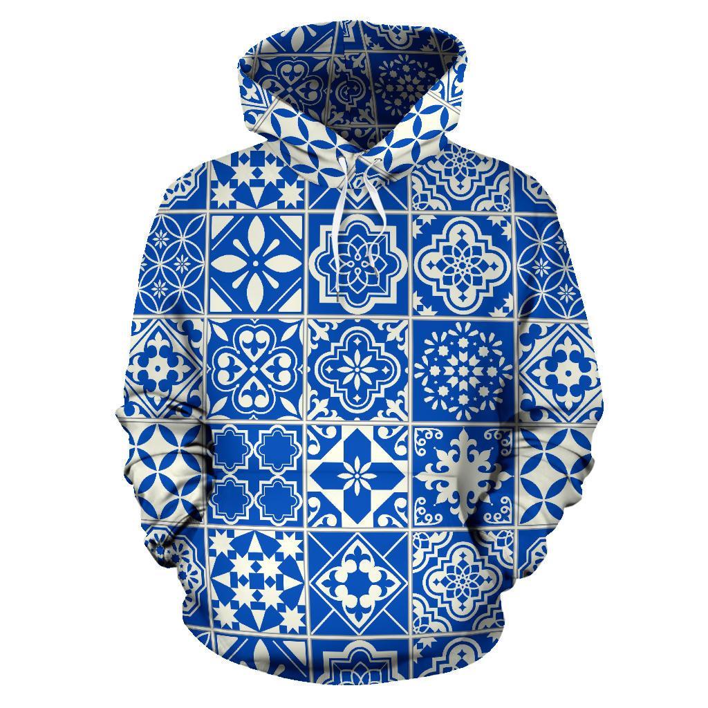 Swedish Print Pattern Men Women Pullover Hoodie-grizzshop