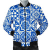 Swedish Print Pattern Men's Bomber Jacket-grizzshop