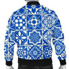 Swedish Print Pattern Men's Bomber Jacket-grizzshop