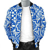 Swedish Print Pattern Men's Bomber Jacket-grizzshop