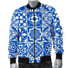 Swedish Print Pattern Men's Bomber Jacket-grizzshop