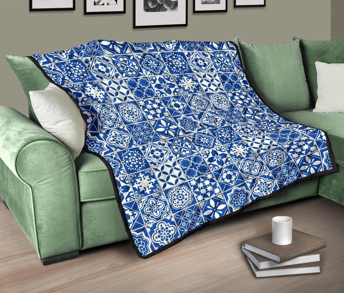 Swedish Print Pattern Quilt-grizzshop