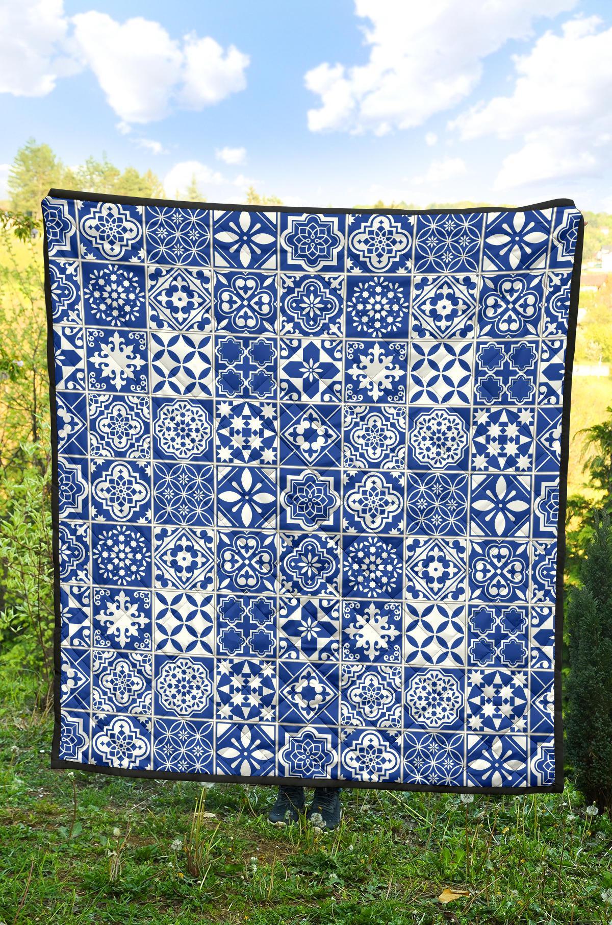 Swedish Print Pattern Quilt-grizzshop