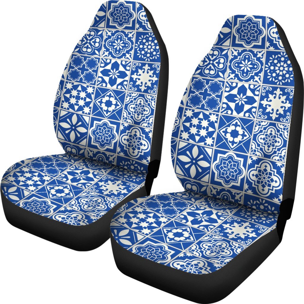 Swedish Print Pattern Universal Fit Car Seat Covers-grizzshop