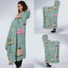 Sweet Cake Pattern Print Hooded Blanket-grizzshop