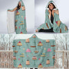 Sweet Cake Pattern Print Hooded Blanket-grizzshop