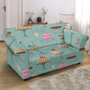 Sweet Cake Pattern Print Loveseat Cover-grizzshop