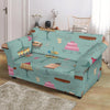 Sweet Cake Pattern Print Loveseat Cover-grizzshop