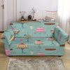 Sweet Cake Pattern Print Loveseat Cover-grizzshop