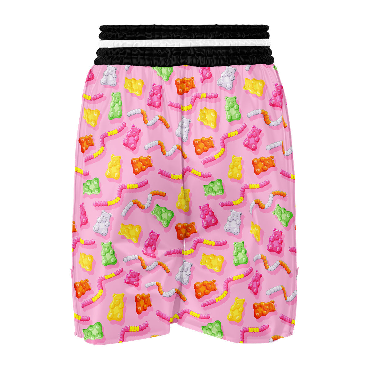 Sweet Gummy Bears And Worms Print Pattern Boxing Shorts-grizzshop