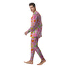 Sweet Gummy Bears And Worms Print Pattern Men's Pajamas-grizzshop