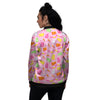 Sweet Gummy Bears And Worms Print Pattern Women's Bomber Jacket-grizzshop