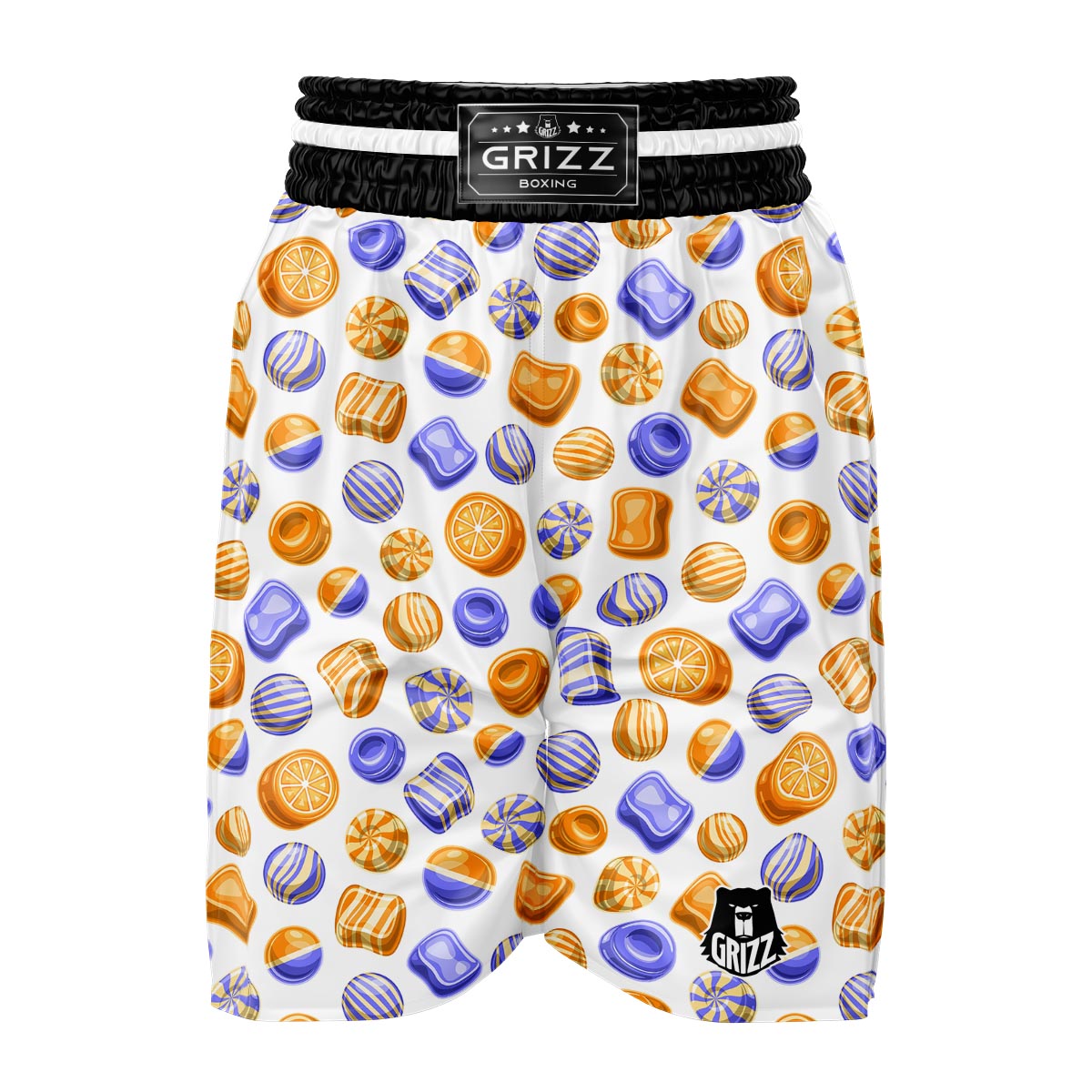 Sweet Gummy Print Pattern Boxing Shorts-grizzshop