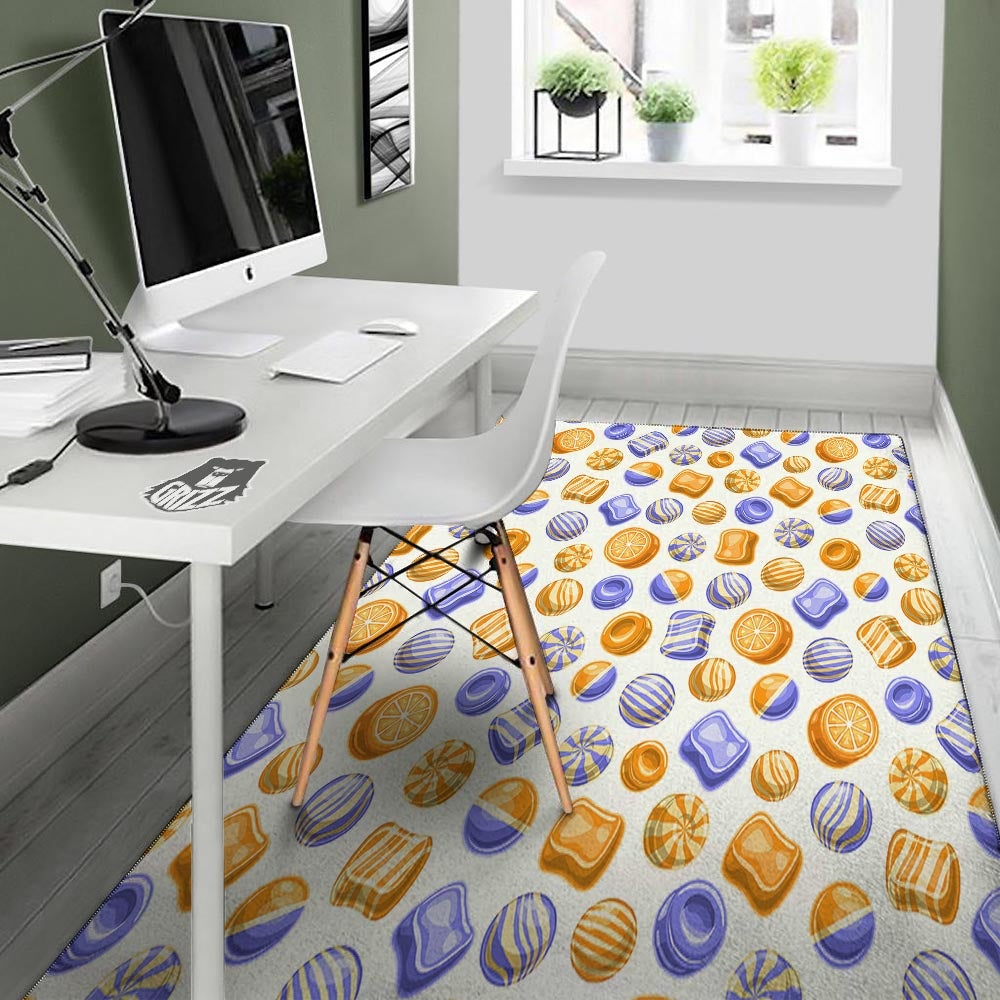Sweet Gummy Print Pattern Floor Mat-grizzshop