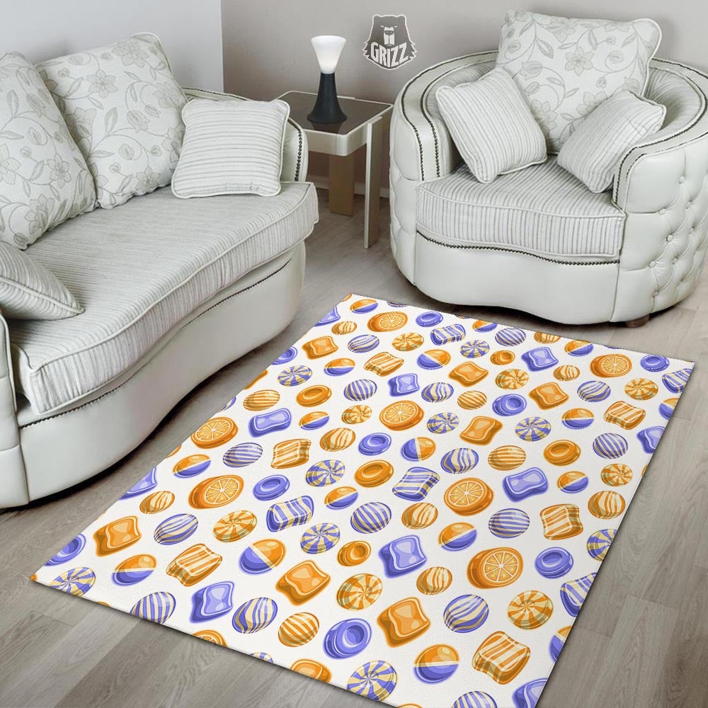 Sweet Gummy Print Pattern Floor Mat-grizzshop