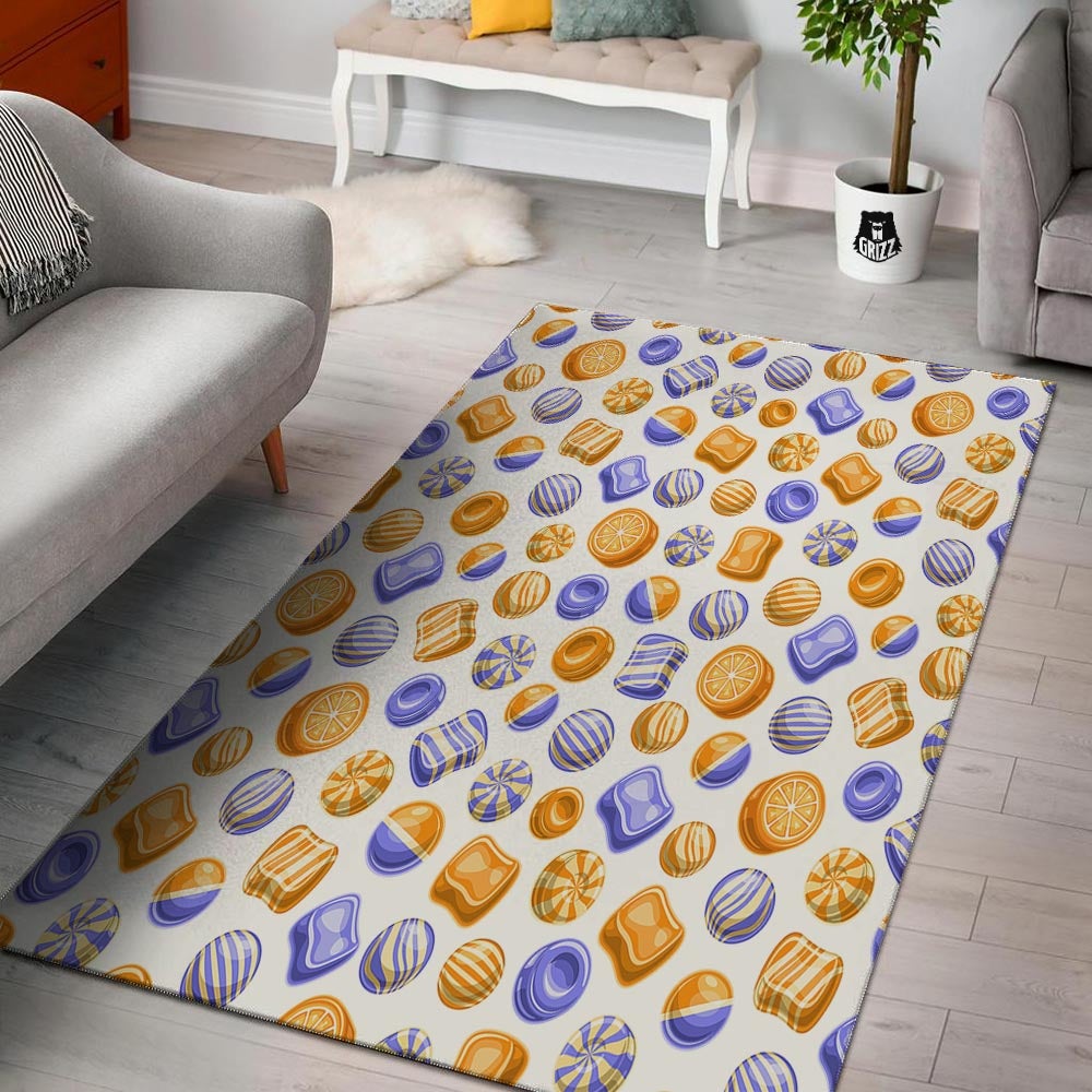 Sweet Gummy Print Pattern Floor Mat-grizzshop