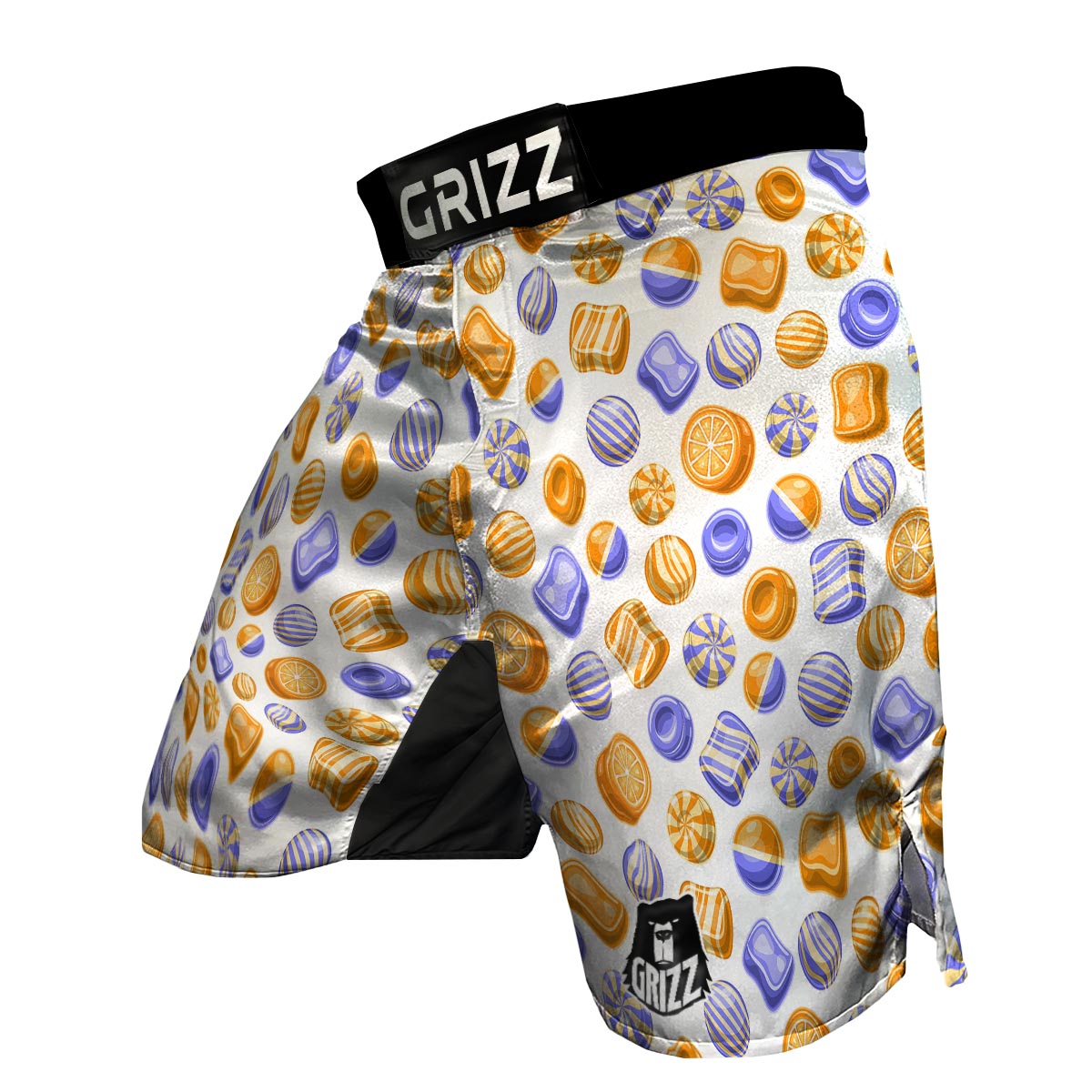 Sweet Gummy Print Pattern MMA Shorts-grizzshop