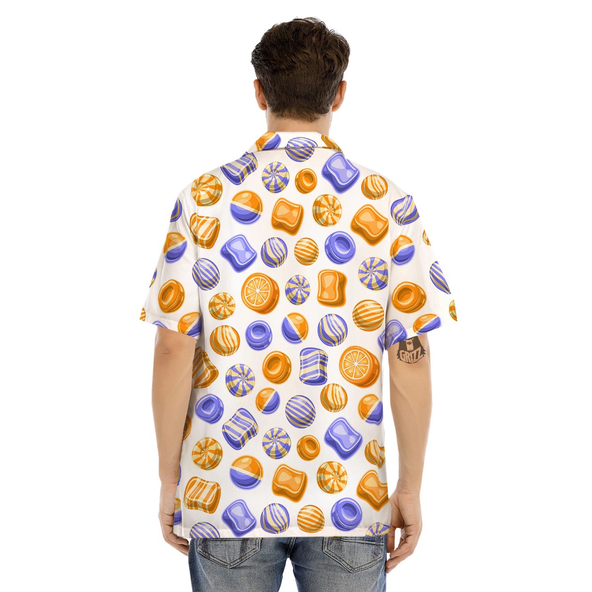 Sweet Gummy Print Pattern Men's Hawaiian Shirt-grizzshop