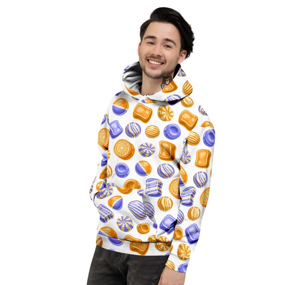 Sweet Gummy Print Pattern Men's Hoodie-grizzshop