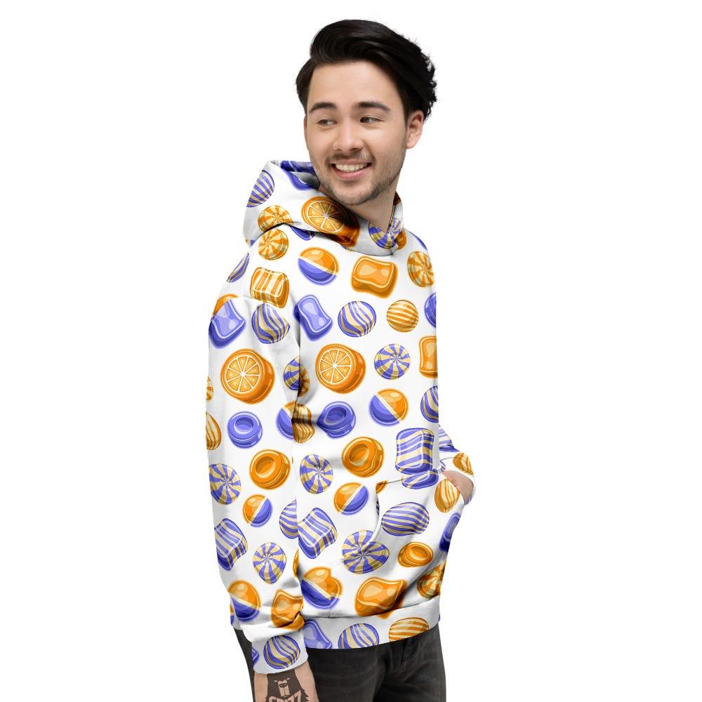 Sweet Gummy Print Pattern Men's Hoodie-grizzshop