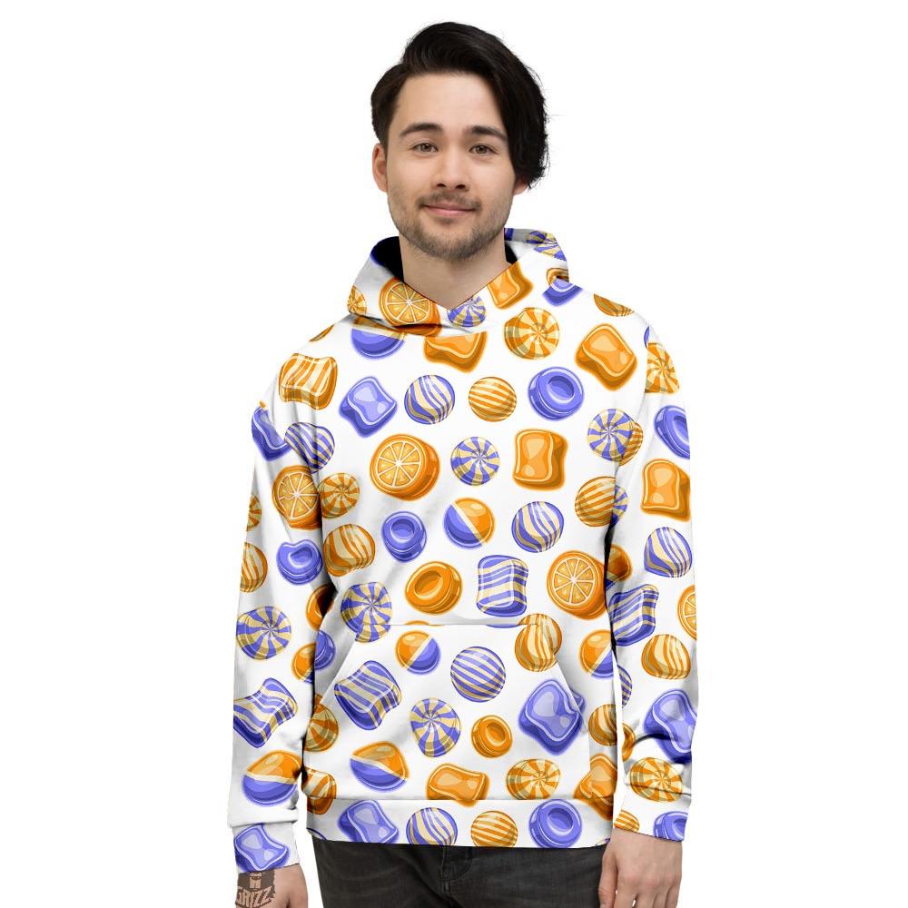 Sweet Gummy Print Pattern Men's Hoodie-grizzshop