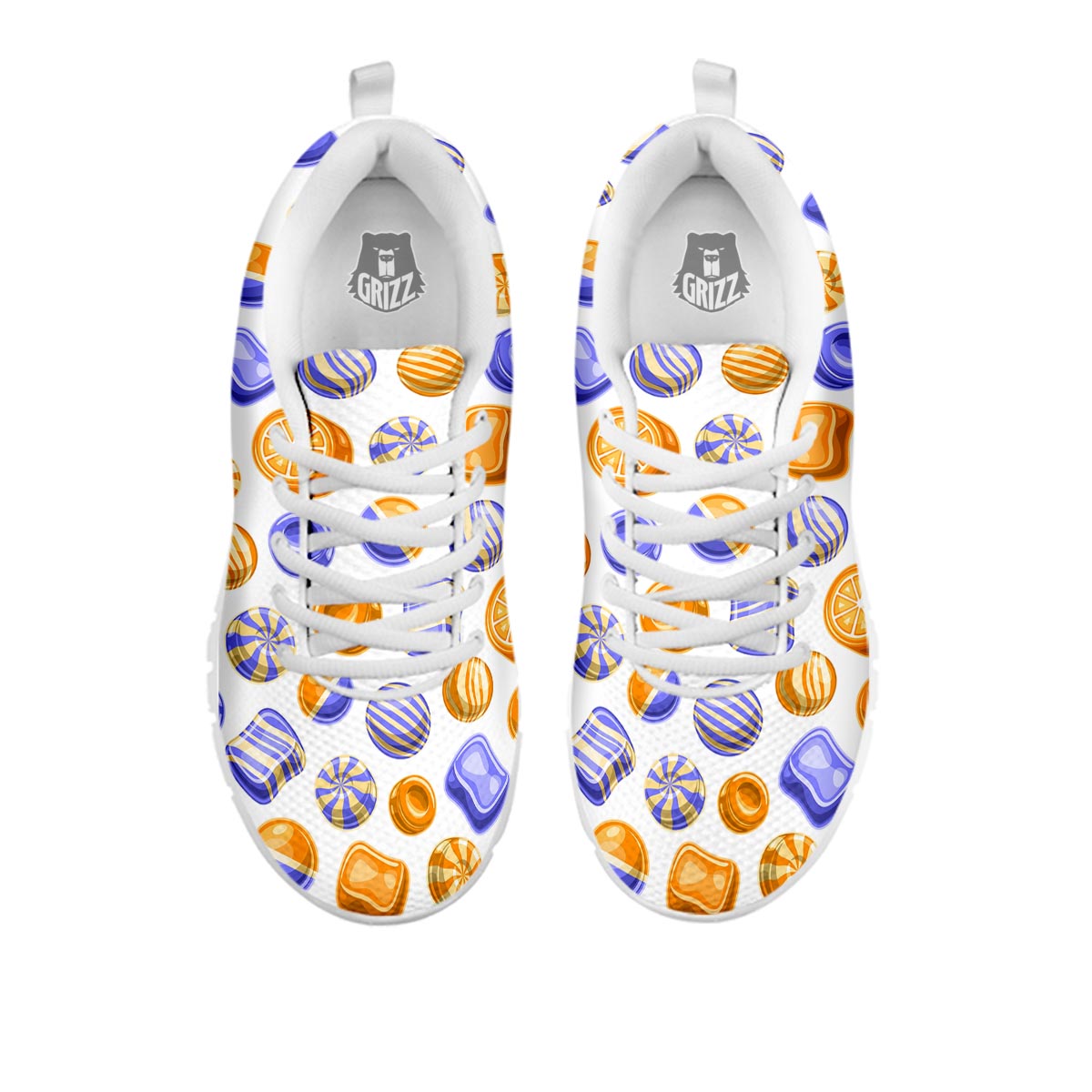 Sweet Gummy Print Pattern White Sneaker-grizzshop