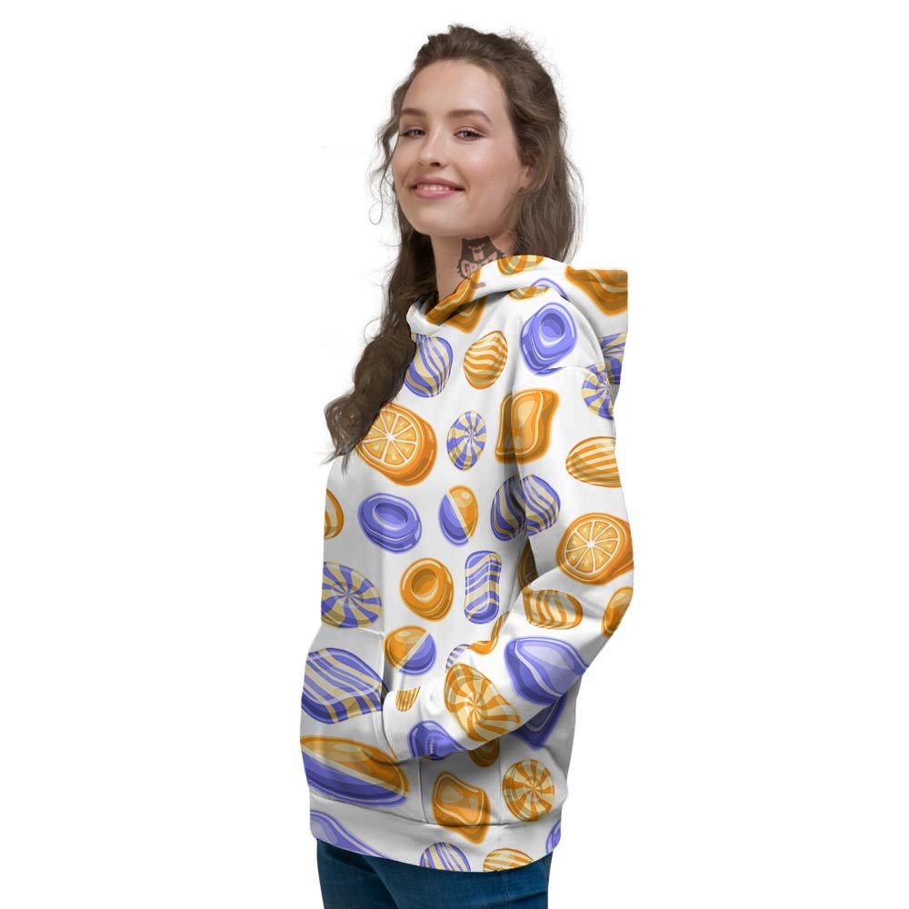 Sweet Gummy Print Pattern Women's Hoodie-grizzshop