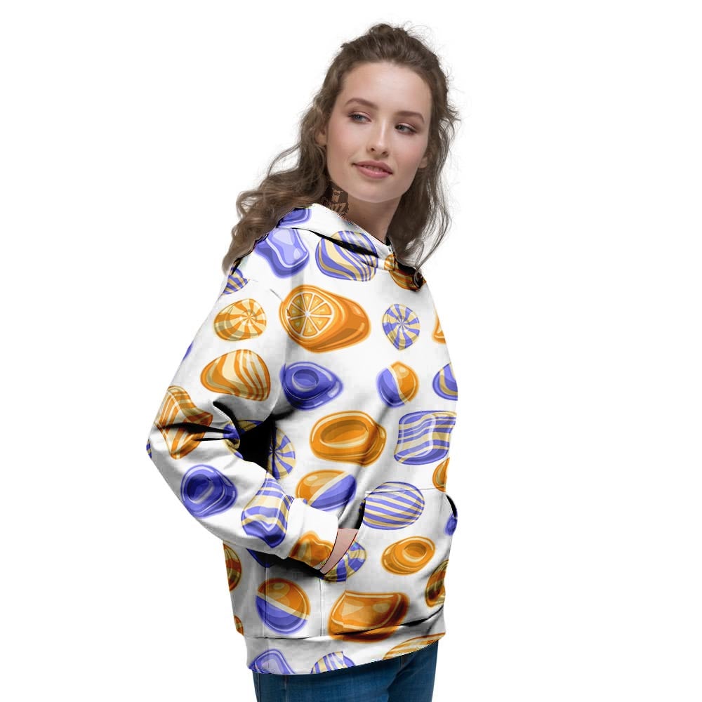 Sweet Gummy Print Pattern Women's Hoodie-grizzshop