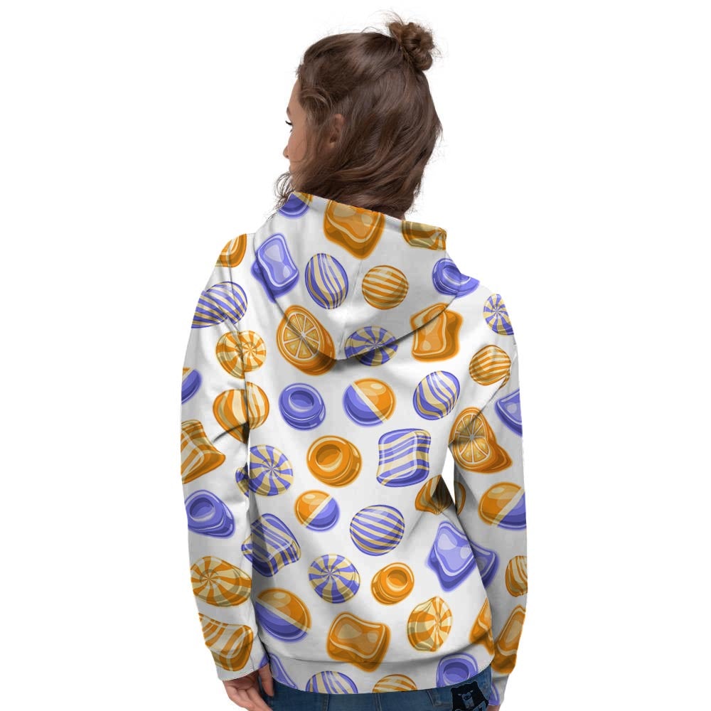 Sweet Gummy Print Pattern Women's Hoodie-grizzshop