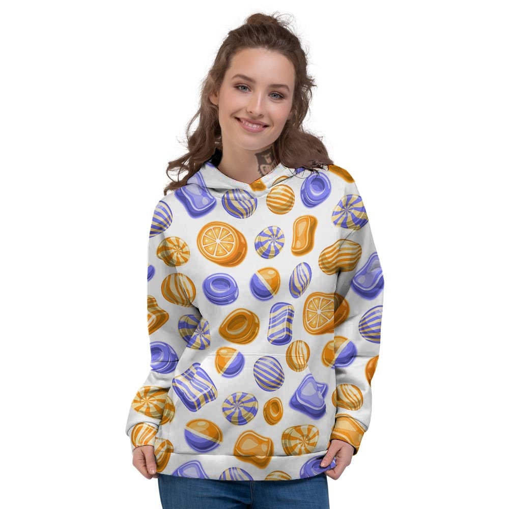 Sweet Gummy Print Pattern Women's Hoodie-grizzshop