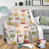 Sweet Macaron Pattern Print Blanket-grizzshop